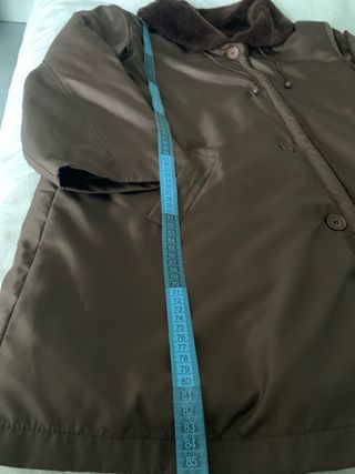 Giaccone donna oversize imbottito marrone L