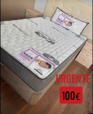 Canapé abatible + colchón viscoelástico