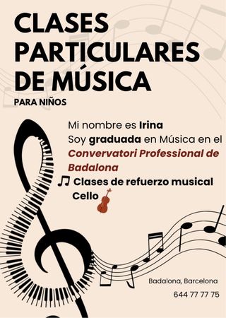 Clases particulares de música