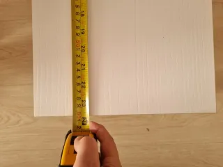 Estantería recibidor azul y blanco