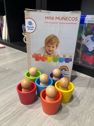 Mini muñecos de madera Mundo Diver