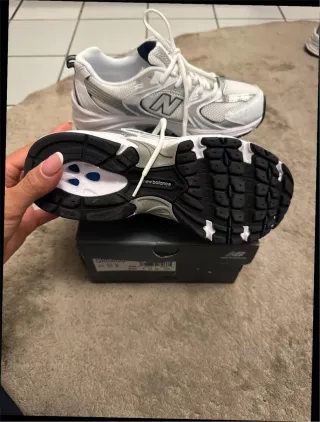 New Balance 530 Plata Blanco Marino
