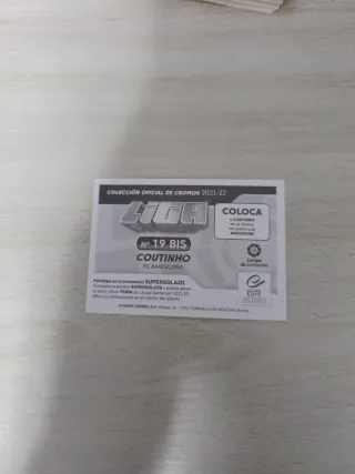 Cromo Coutinho Panini LaLiga Este 21-22