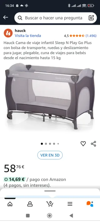 Cuna de viaje Hauck Sleep N Play Go Plus