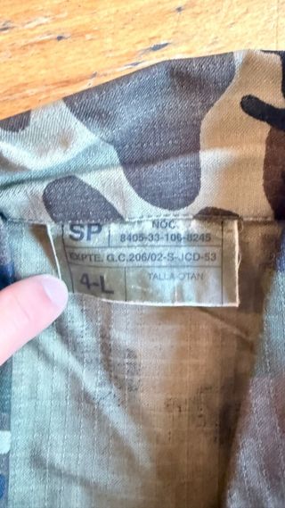 Traje Ejército Español Talla L