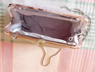 Pochette Argento con Strass