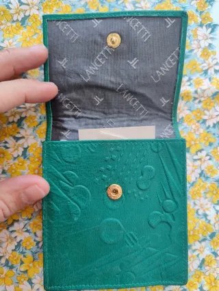 Portamonete Lancetti Verde Nuovo Unisex