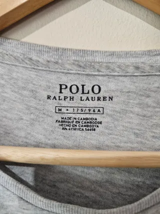 Camiseta Polo Ralph Lauren gris hombre