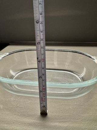 Pirofila in vetro ovale