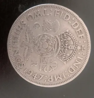 Moneda 2 chelines 1947 Jorge VI