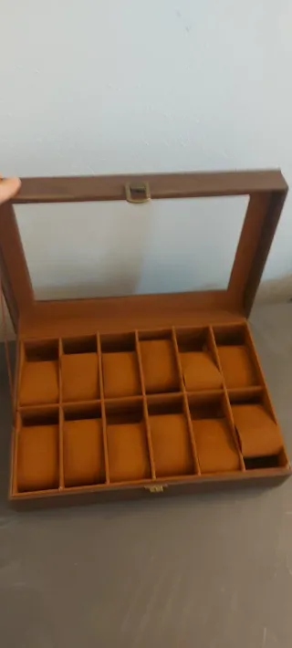 Scatola porta orologi in legno