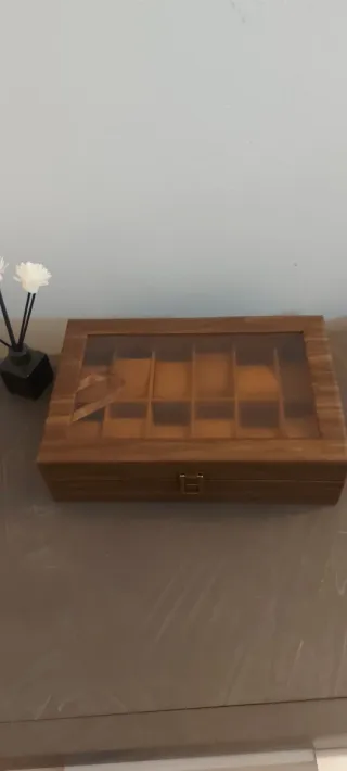 Scatola porta orologi in legno