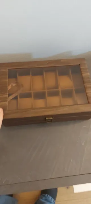 Scatola porta orologi in legno