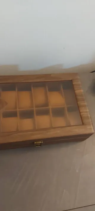 Scatola porta orologi in legno
