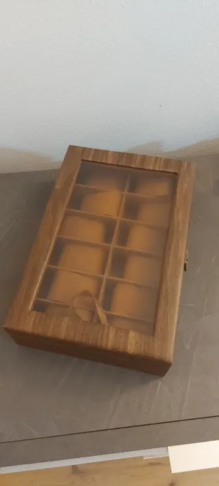 Scatola porta orologi in legno