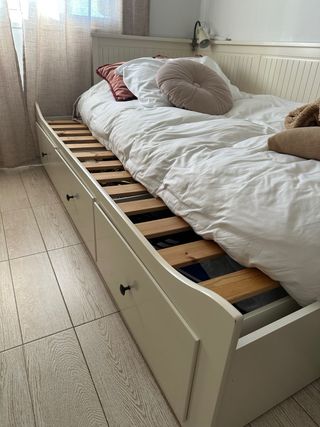 Cama individual IKEA HEMNES 3 cajones + colchón