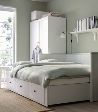 Cama individual IKEA HEMNES 3 cajones + colchón