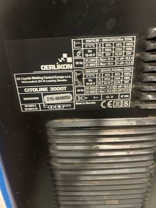 Máquina Soldar Oerlikon Citoline 3000T