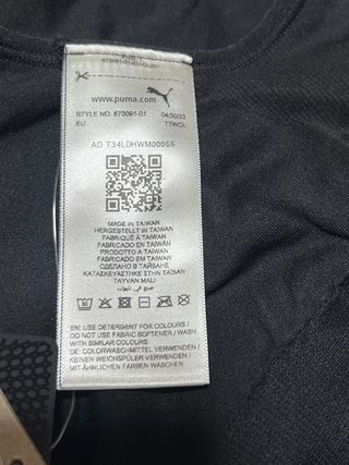 PUMA Evoknit Crop Top Corto Talla S