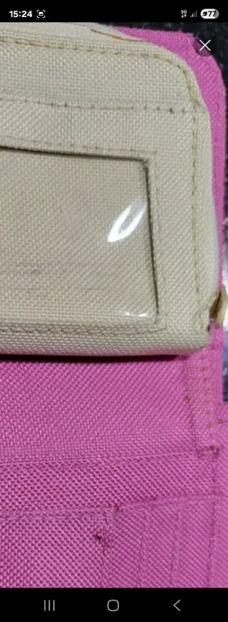 Monedero cartera Billabong floral beige y rosa