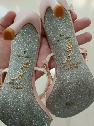 Sandalias estilo Rene Caovilla Talla 39