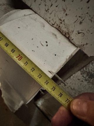 Balustrada de cemento blanca