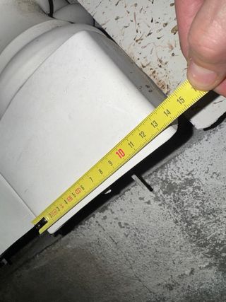 Balustrada de cemento blanca