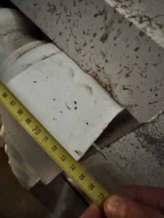 Balustrada de cemento blanca