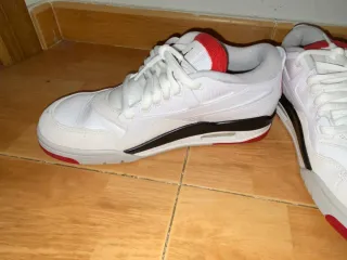 Zapatillas Deportivas Nike Air Jordan Blancas Roja