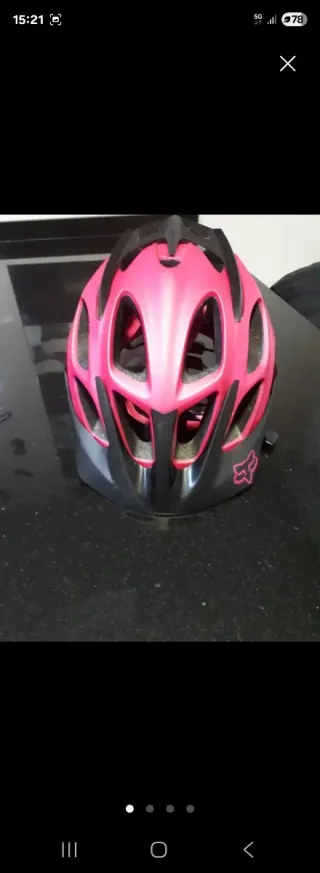 Casco Fox Fucsia Bicicleta