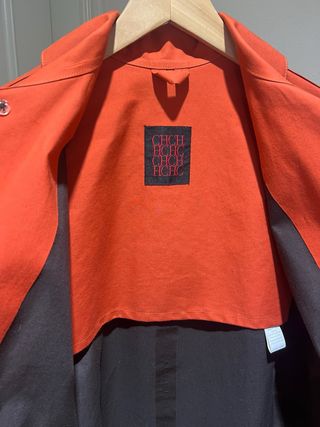 Gabardina Carolina Herrera Talla M/L Naranja