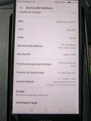 Huawei P9 lite nero