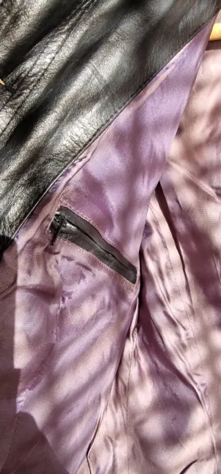 Chaqueta de piel Oakwood entallada