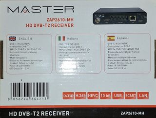 Decoder TV Digitale Terrestre Master ZAP2610-MH