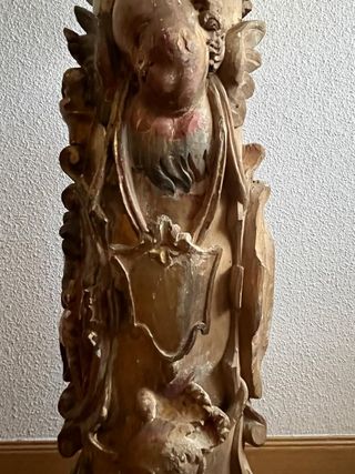 Columna pedestal querubines S XVIII