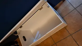 Baúl de madera blanco