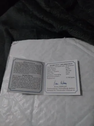 10 euros Finlandia 2003 plata