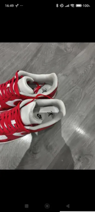 Zapatillas Nike Air Force 1 Rojas y Blancas