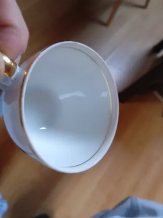 4 Tazas Porcelana CIM España Años 50 Buen Estado