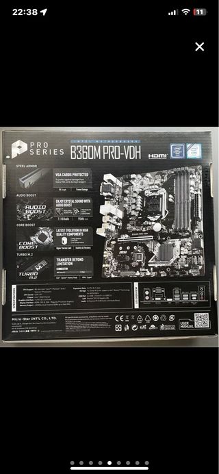 Placa Base y Procesador Intel i5-8400