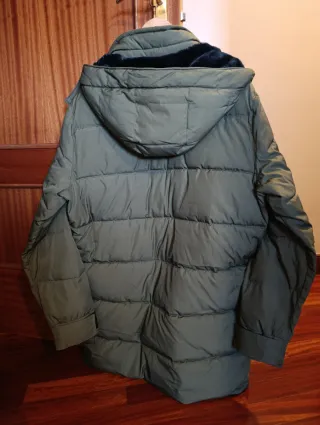 Parka 3/4 Hollister Talla M Hombre Verde militar