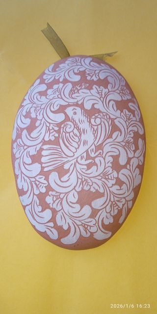 Coppia terrecotte da parete decorate a mano