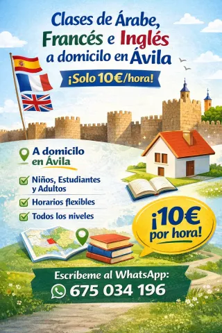 Clases de arab, frances y ingles