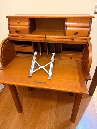 Scrivania vintage in legno massello