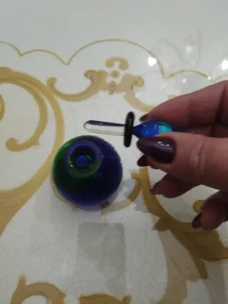 Bottiglietta Vetro Soffiato Murano Vintage