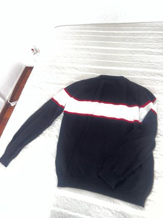 Jersey Antony Morato Negro Blanco Rayas