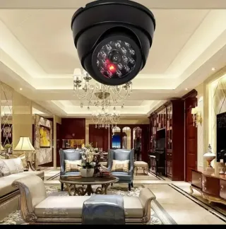 Cámara Seguridad Falsa LED