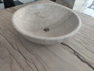 Lavabo de mármol Daino Reale apomazado