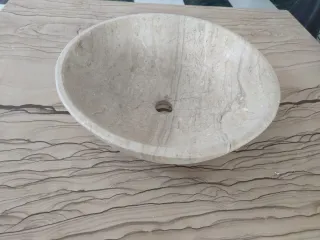 Lavabo de mármol Daino Reale apomazado