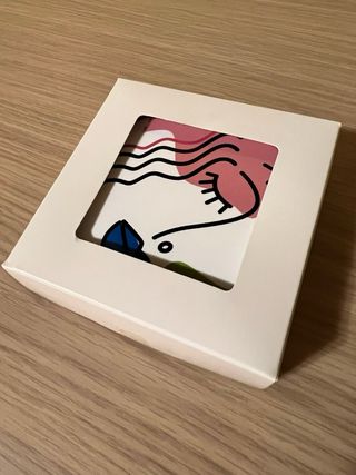 Set 4 Sottobicchieri Ceramica Astratti